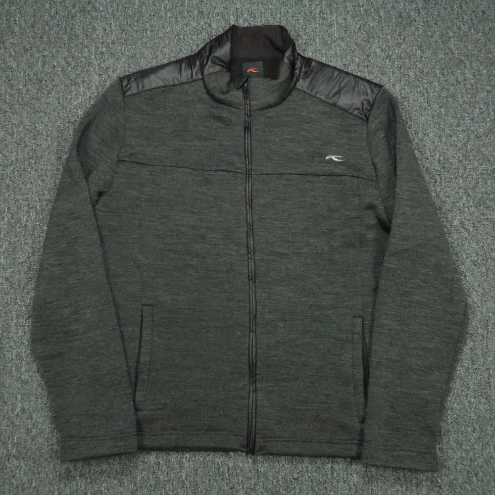 KJUS Jacket Womens XXL Gray Spirit Collection Wool Full Zip Pockets Lightweight